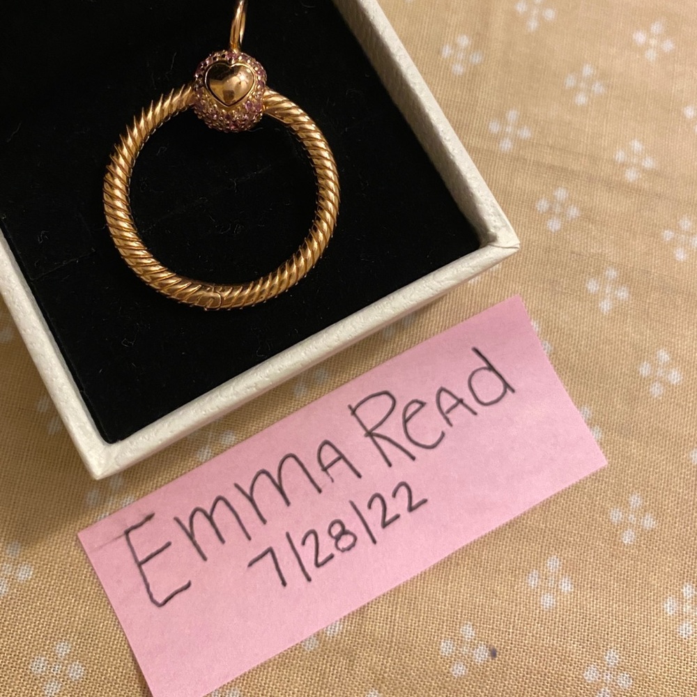 Pandora Moments Small Pavé O Pendant